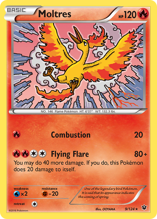 Moltres Pokemon card Fates Collide #9